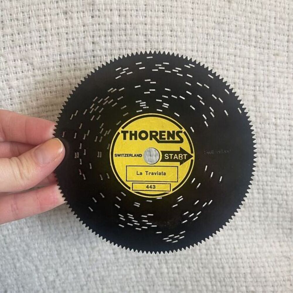 Thorens Switzerland 4 1/2" Disc Classic Show Tunes Music #443 La Traviata‎